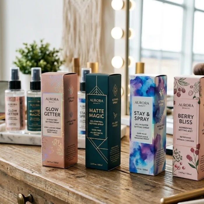 Custom Setting Spray packaging