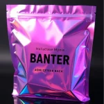 custom holographic mylar bag