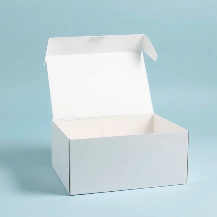 white cardboard box